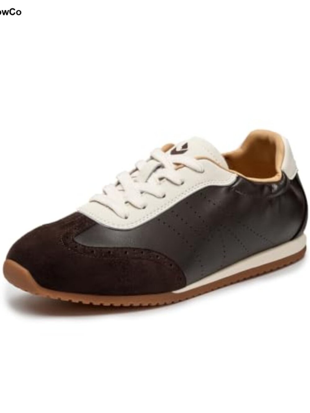 Women's Fashion Sneakers Leather Suede Walking Shoes Business Casual